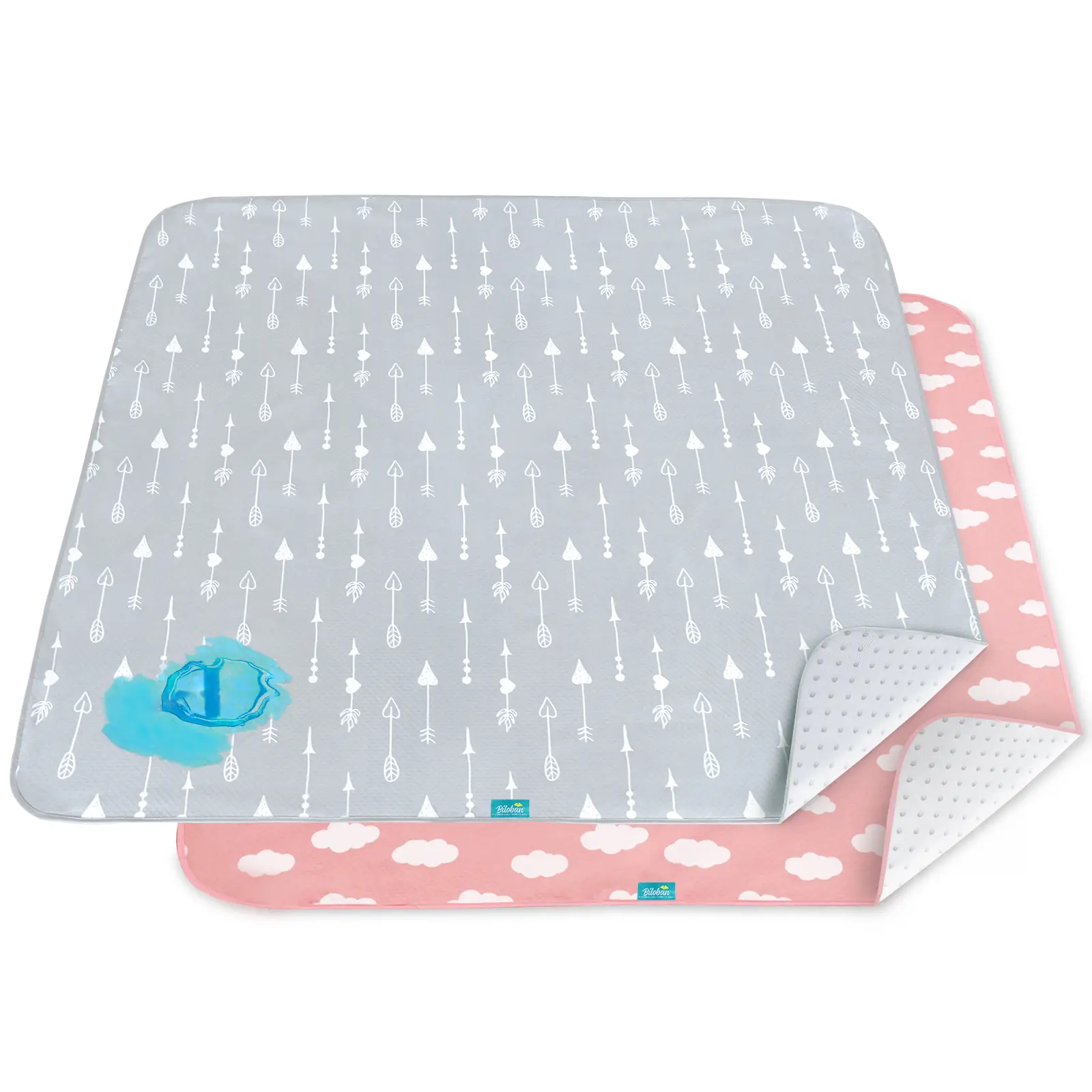 Pink Cloud & Grey Arrow