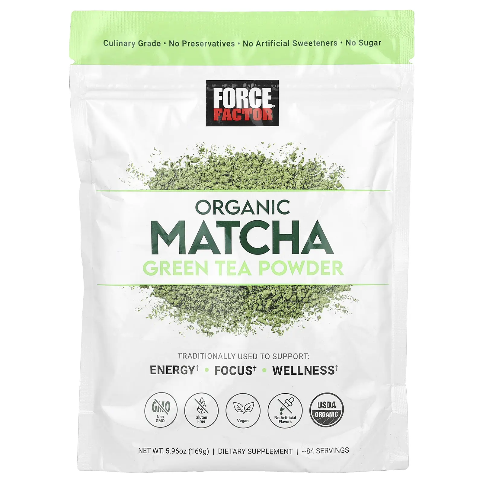 Force Factor Organic Matcha Green Tea Powder, 5.96 oz (169 g) Force Factor Organic Matcha Green Tea Powder, 5.96 oz (169 g)