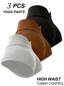 Women's High Elasticity Sporty Shorts Set, Back V Waist Design, Perfect for Yoga & Outdoor Activities, Daily Wear Comfort