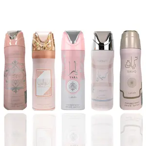 Lattafa Unisex Fragrance Body Care 5-Piece Deodorant Bundle - Badee al Oud Noble Blush, Ameerat al Arab Prive Rose, Yara, Hayaati Florence, Teriaq with Flower & Lavender Notes