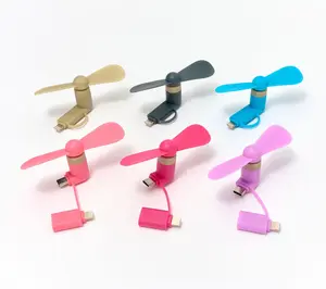 Pop Sonic 6-Pack Mini Cell Phone Powered Travel Fans