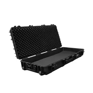Naturnest 43L Camping Toolbox, Compact Waterproof Rooftop Cargo Box, Scratch-Resistant PP Hard Shell Roof Storage Carrier with Lockable Latches & Built-in Rollers, Suitable for Roof Crossbars and Rooftop Tent Frames