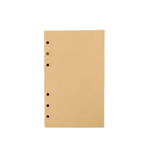 A5/a6/a7 Leather Paper Thickened Loose Leaf Refill, Grid/ruled/blank Replacement Pages, 6-Hole Binding, 80 Sheets/160 Pages
