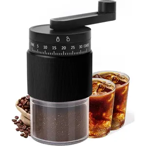 Manual Coffee Grinder with Ceramic Burr, 40g Capacity,35 Adjustable Settings,Portable Hand Mill for Espresso, French Press, Drip,Pour Over,Cold Brew,Compact and Quiet for Home Use