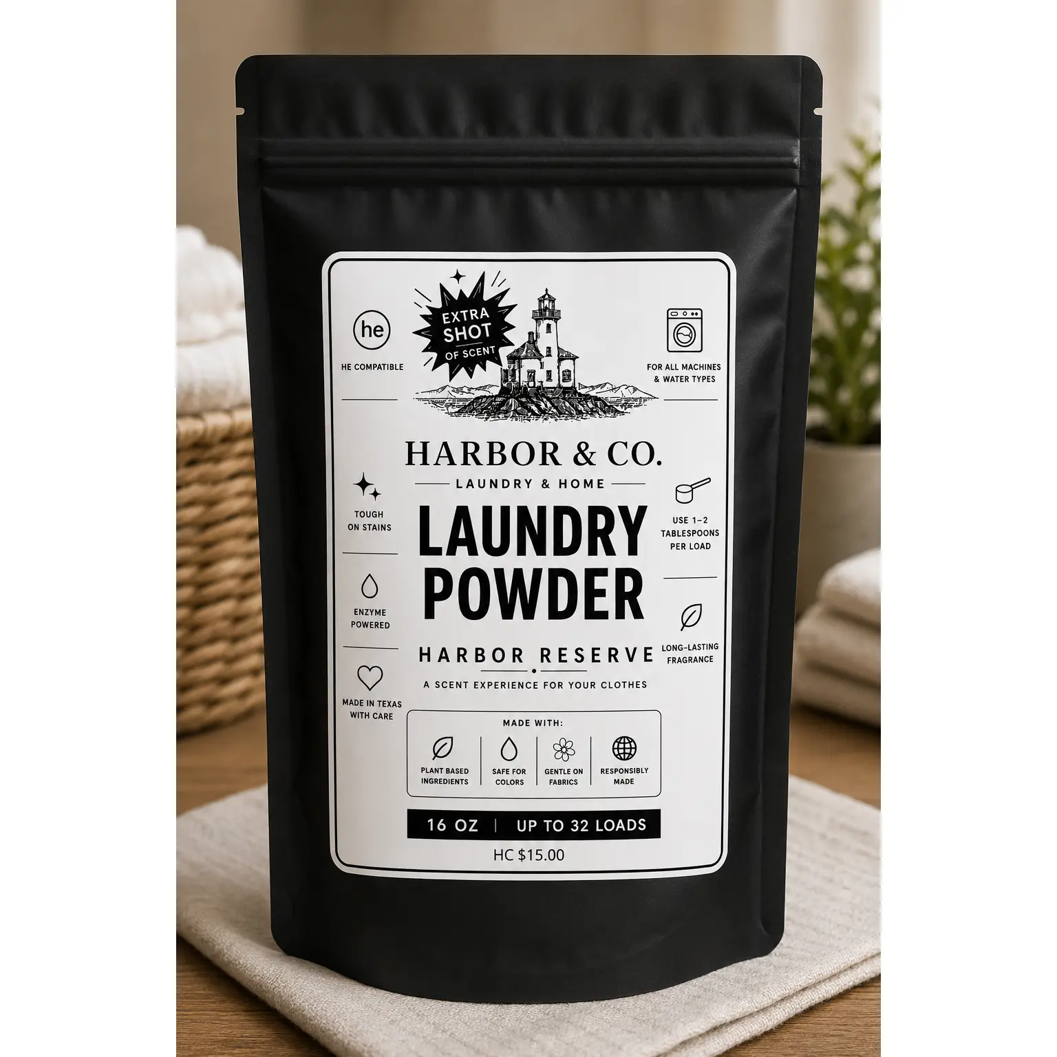 Harbor Reserve - Ultra Scented Extra Shot Laundry Powder