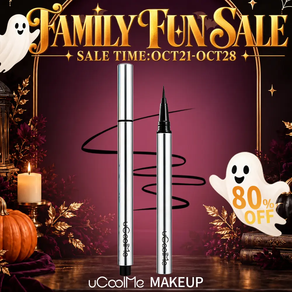 UCOOLME Liquid Eyeliner, Waterproof & Long Lasting No-Smudge Formula in Tawny Brown & Black, Women's Makeup for a Flawless Finish, Enhance Your Makeup, Potassium Sorbate, Acrylates/Dimethylaminoethyl Methacrylate Copolymer, Peg-40 Hydrogenated Castor Oil,