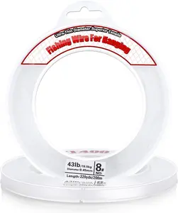 Clear Fishing Wire,  656FT Fishing Line Clear Invisible Hanging Wire  Nylon String Supports 40 Pounds for Balloon Garland Hanging Decorations