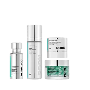 [VT Official] VT PDRN Essence, Capsule Cream,Stick Balm, Glow Mist Ampoule | Vegan PDRN Glow Skincare Bundle | 100,000 PPM Vegan PDRN, Skin Barrier & Sensitive Skin Friendly, Winter Essential, No Irritant Vegan Phyto PDRN Panax, Korean Pharmacy Skincare B