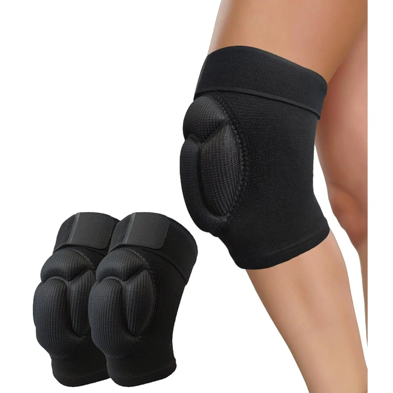 2 Pack Turtle Knee Pads for Protective Knees, Unisex Soft Knee Pads, Knee Sleeves, Mild Compression Knee Pads