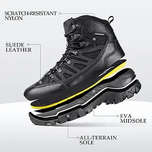 6" Tactical Hiking Boots - All-Season Outdoor Performance Footwear for Spring, Summer, Fall & Winter. Perfect for Patrol Duty or Casual Wear. Elegant and Versatile - A Great Gift Idea!