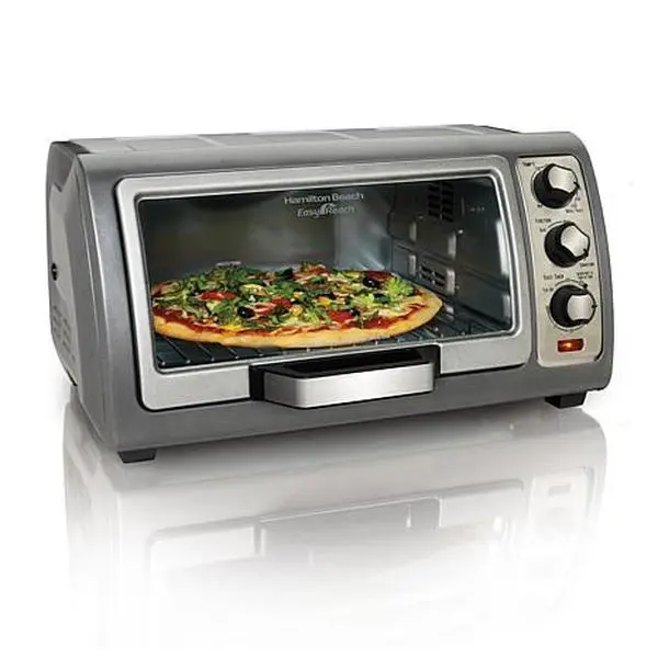 Hamilton Beach® Easy Reach® Toaster Oven with Roll-Top Door Hamilton Beach® Easy Reach® Toaster Oven with Roll-Top Door