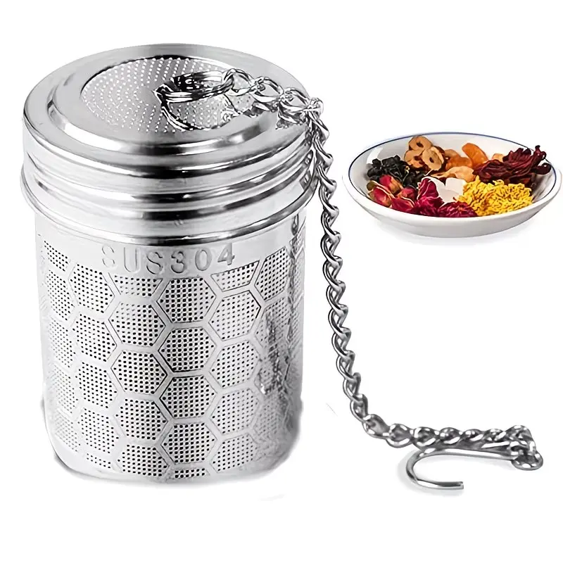 1pc, Ultra-Fine Stainless Steel Tea Infuser Strainer - Ideal for Brewing Loose Tea, Seasoning, And Measuring Spices - Long-Lasting, Rust-Proof, And Easy to Clean