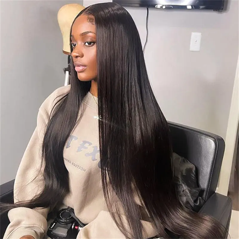 [Summer Essential] Wiggins Hair Ready To Go Glueless Wig Straight 4x7 & 5x7 Lace Closure Wigs Human Hair Pre Cut Pre Bleached 13x4 Lace Front Wigs Pre Plucked