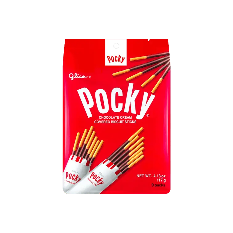 Pocky Classic Chocolate Cookie sticks FAMILY 9 PACK