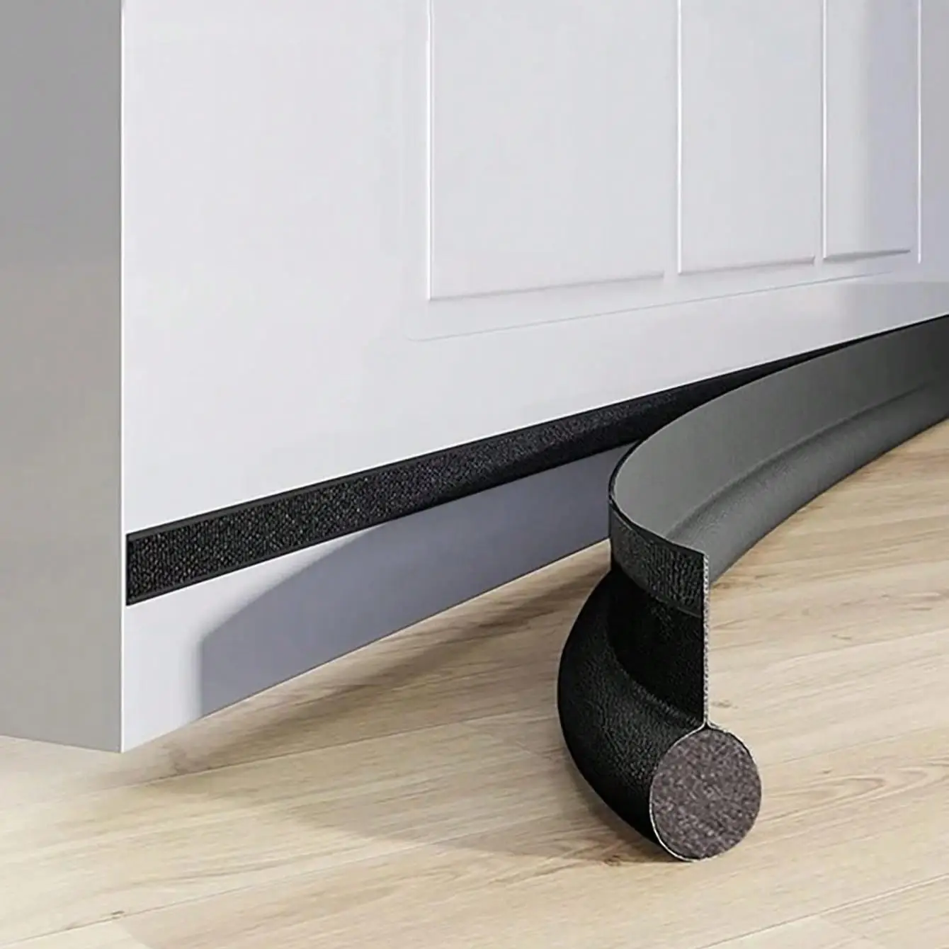 Door Draft Stopper, 1 Count Noise Reduction Windproof Door Bottom Draft Stopper, Self Adhesive Door Sealing Strip
