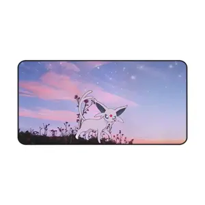 Espeon PKM Mouse Pad, Eevee Evolution Desk Mat, Perfect Gaming Mat for PKM Fans, Anime Gift for Gamers & Fans