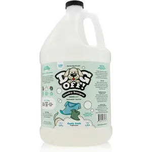 Dog-Off Laundry Liquid Detergent, 1 Gallon - 128 Loads, Dog Friendly, Eliminates Pet Odors and Stains from Clothes, Towels, and Apparel, for Grooming Salons, Kennels, and More