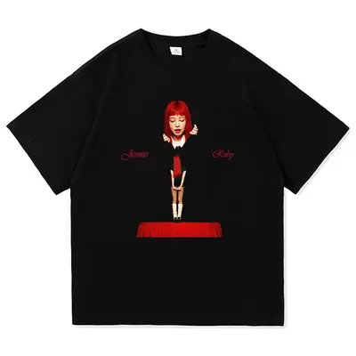 Jennie Ruby Red Eye Baby Tee - TikTok Shop