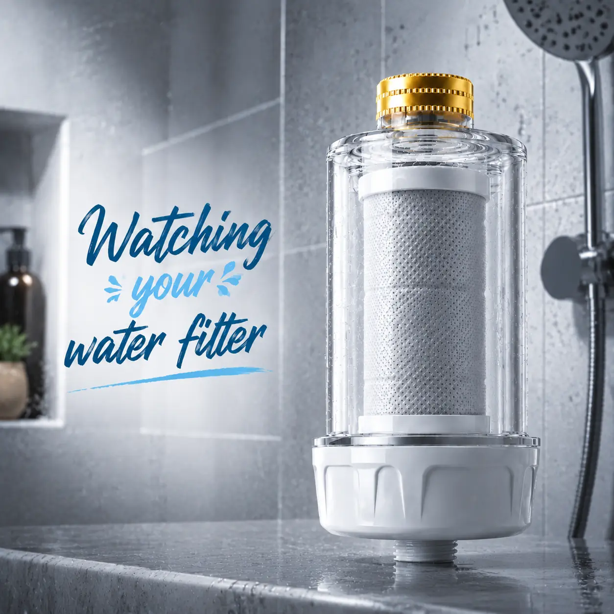 Shower Water Filtration System with Transparent Shell – Also Works for Washing Machine and Water Heater, Reduces Chlorine, Rust, Sediment and Odor, Softens Hard Water for Softer Skin and Clothes