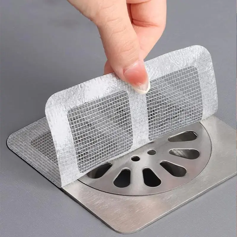 30-Piece Floor Drain Filter Covers - Hair Blocking, Household Bathroom and Kitchen Supplies