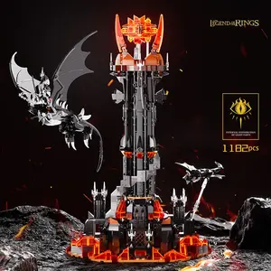 New Barad Darkness Tower Assembly Building Blocks Toy Set, Building Block Sets, Creative Decoration Display, Best Gift, Hobby Collection, Suitable for Ages 14+