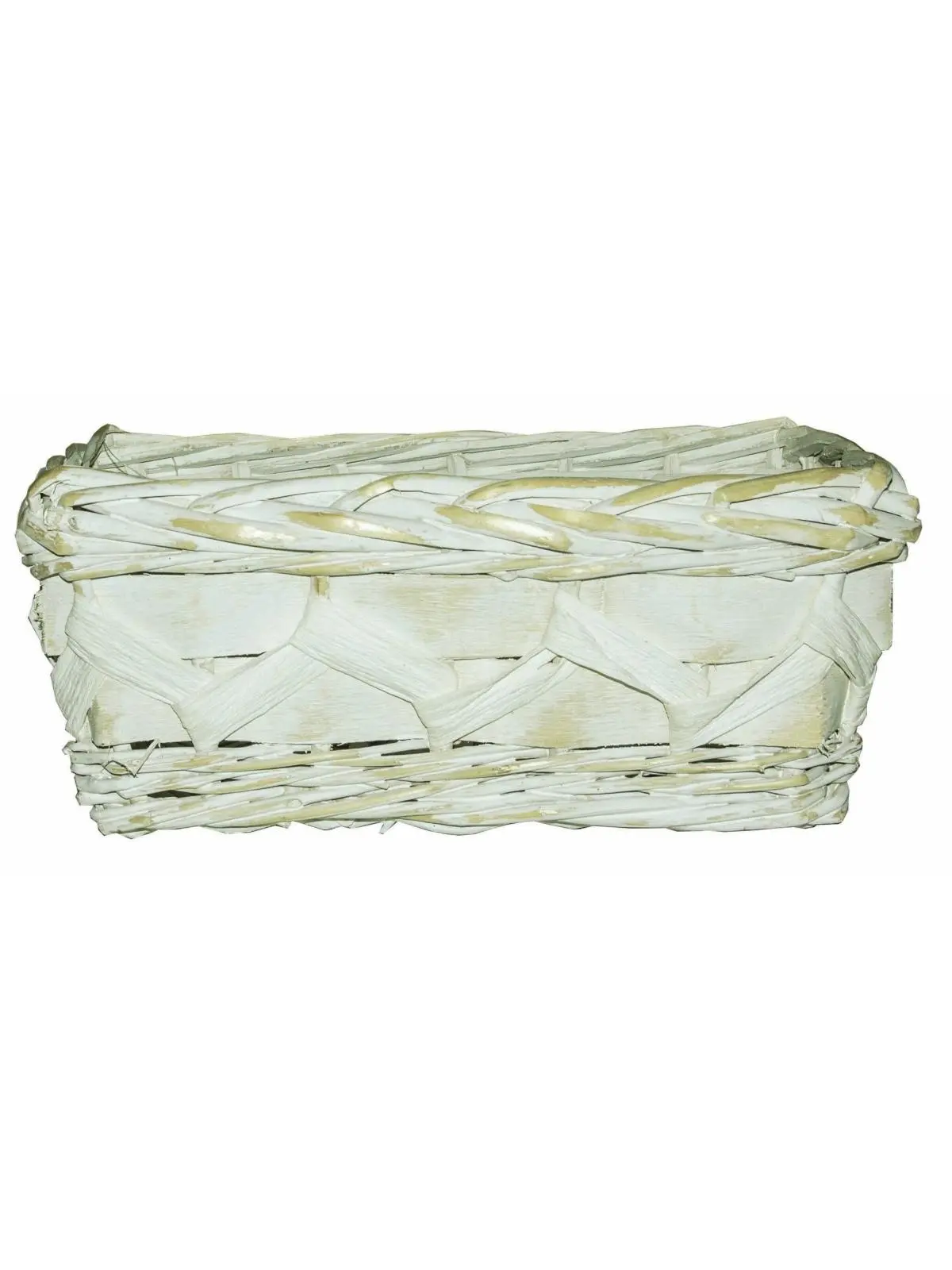 MDR Trading Inc. AI-2250WWQ01 Antique Look White Washed Wicker Basket