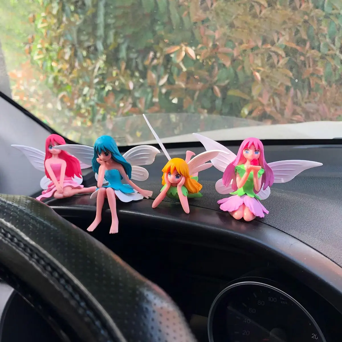 Flower Fairy Little Elf Flying Wing Mini Model, Car Interior Resin Figurines, Car Interior Decoration Accessories for Women & Girls, Car Ornament, Car Interior Accessory, Car Interior Ornaments, Car Interior Decorative