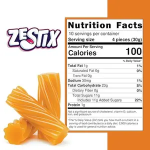 Australian Licorice Mango Flavor – Soft & Chewy Mango Licorice Candy, 12 oz Bag – Fruit Twists for Snacking, Candy Buffets, Gift Bags & Party Favors – Zestix