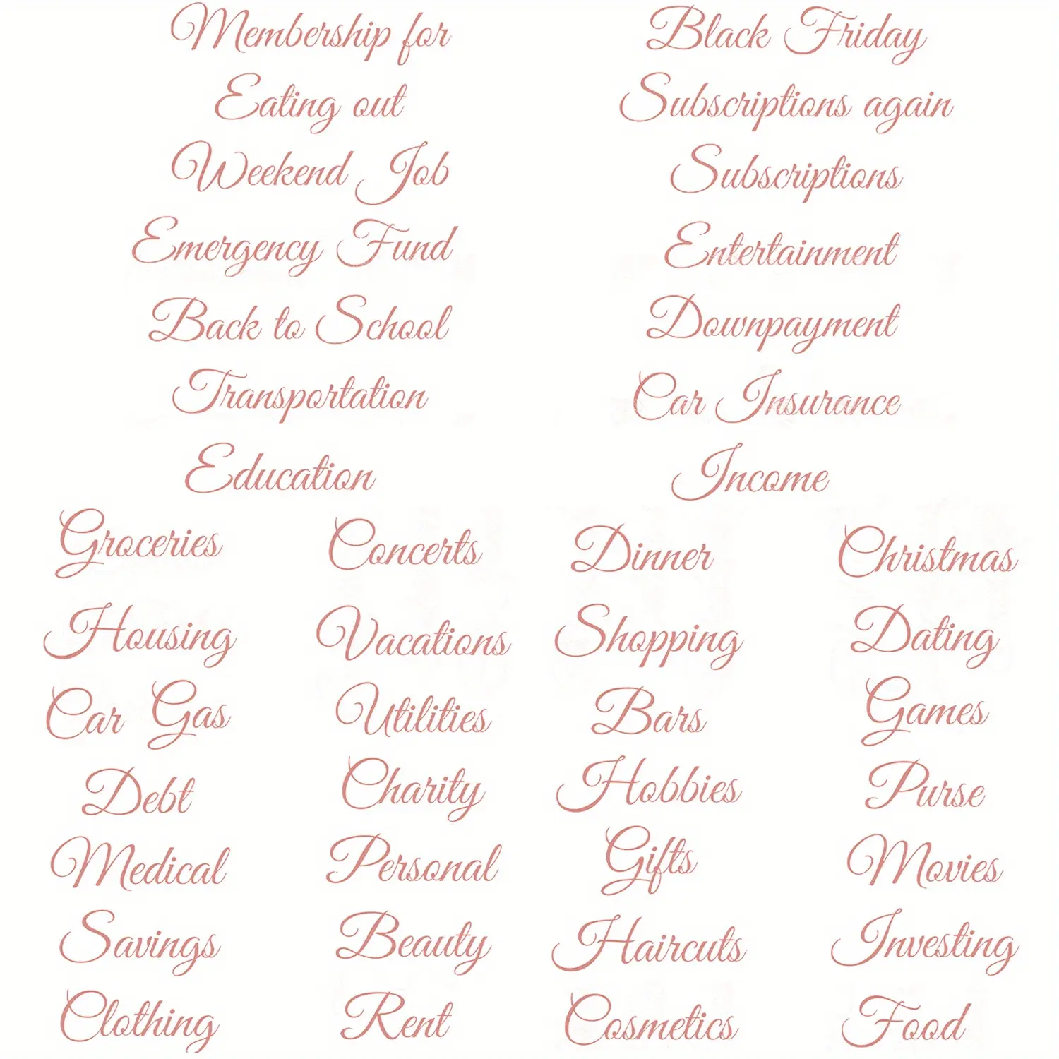 42-Piece Budget Planning, Budget Tracking Sticker Set, Sticky Labels, Emergency Fund, Paper Material, Loose-Leaf Cover & Cash Envelope Labels, Weekly Organizer, Financial Management Tools, Budgeting Accuracy, Easy Tracking