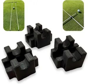 Golf Alignment Stick Clips (3 Pack) – Original/Old Version – Training Aid for Ball Position & Parallel Line Setup