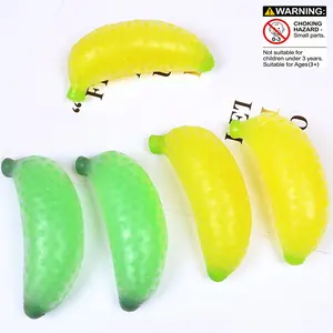 Stress Relief Banana Bead Toy, Realistic Banana Design, Quick Bounce Squeeze, Office Stress Reliever, Perfect Gift for Festive Parties