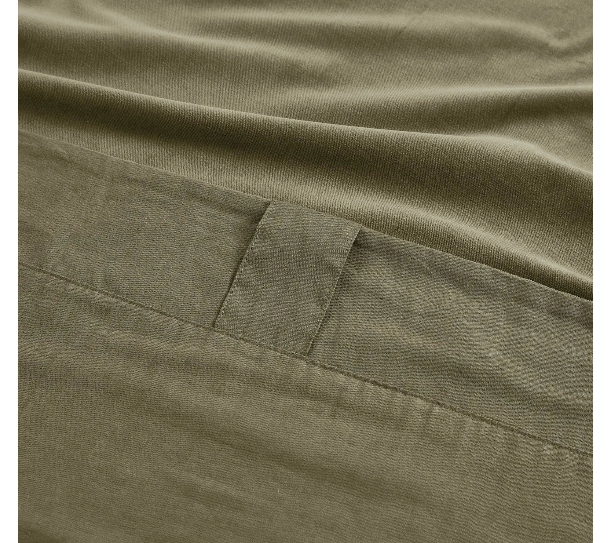 Brooklyn Loom Matte Cotton Velvet 50x96 WindowCurtain Set