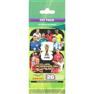 2026 Panini Adrenalyn XL World Cup Soccer Jumbo Fat Pack| 26 Cards, 2 Special Cards| Messi, Ronaldo, Haaland, Yamal