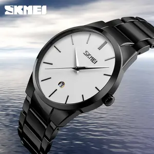 Shimei Fashion Men's Waterproof Korean Style Trendy Steel Band Quartz Watch Wholesale