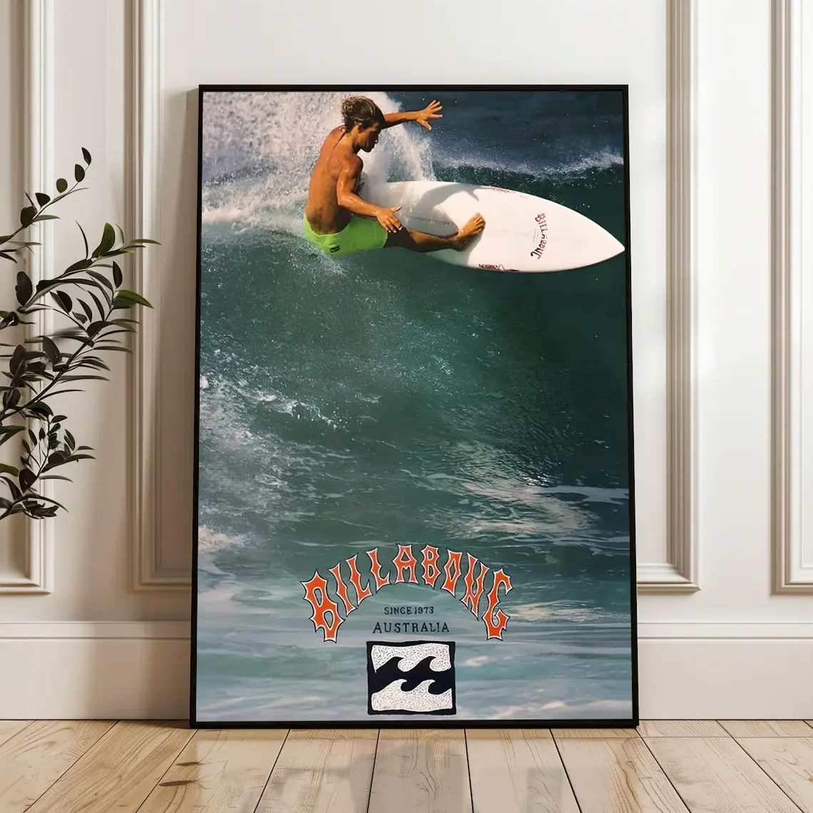 Retro Hawaii Surfing Farmhouse Animals Poster - Eclectic Decorative Tropical Ocean Wave Surfer Water Sport Surfboard Print, Home Bedroom Kid Room Dining Room Wall Decor Art, Classroom, Framed, Retro Surf Vibes Brighten Any Wall, Made For Indoor Walls And