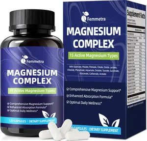 Magnesium Complex for Women Men 1350mg 15 in 1 Pure Magnesium Supplement with Magnesium Glycinate Citrate Malate Taurate Oxide Magnesio, for Muscle, Heart, Relaxation & Nerve Support, Vegan 60 Days