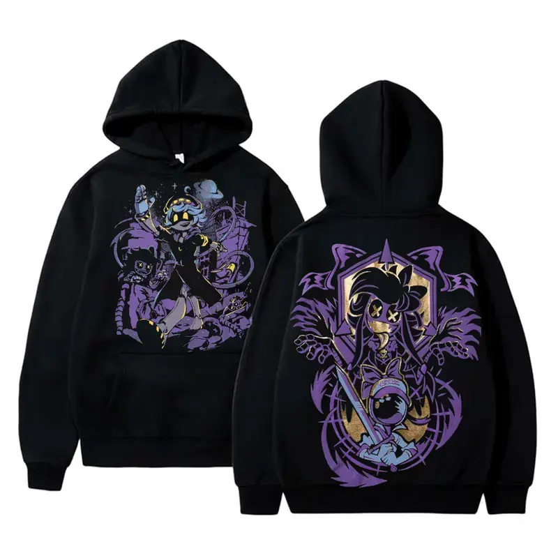 Men's Retro Game Murder Serial Designation Graphic Anime Oversized Hoodie - Comfortable Long Sleeve Unisex Tops, Vintage Pullover Style Gift for Birthday, Christmas