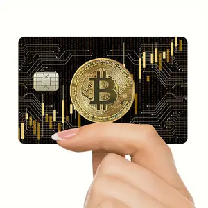 Credit Card Sticker, 2 Counts/set Ultra-thin Shiny Matte Finish Waterproof Scratch Resistant Durable Card Sticker, Compatible with Small Chip Cards, Sticker Packs