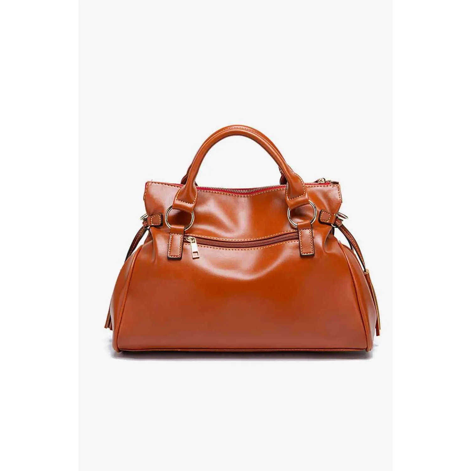 PU Leather Handbag with Tassels
