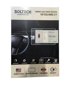 SOLTECH Tesla Model 3/Y 15" Center Screen Protector – 9H Tempered Glass Anti-Scratch