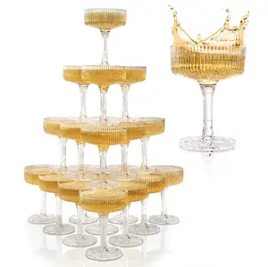 Champagne Tower Wine Glass Set Stylish Drinkware