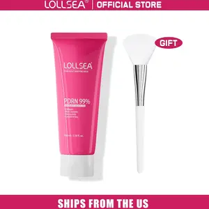 LOLLSEA Painless PDRN Peeling Cosmetic Face Mask - Elastic "Second Skin" Film, Evening Tone, Firming, Non-Tugging, Barrier-Safe, Brighten, Luminous, Plump, Glowy Face Mask, Brighten Face Masks, Luminous Face Masks