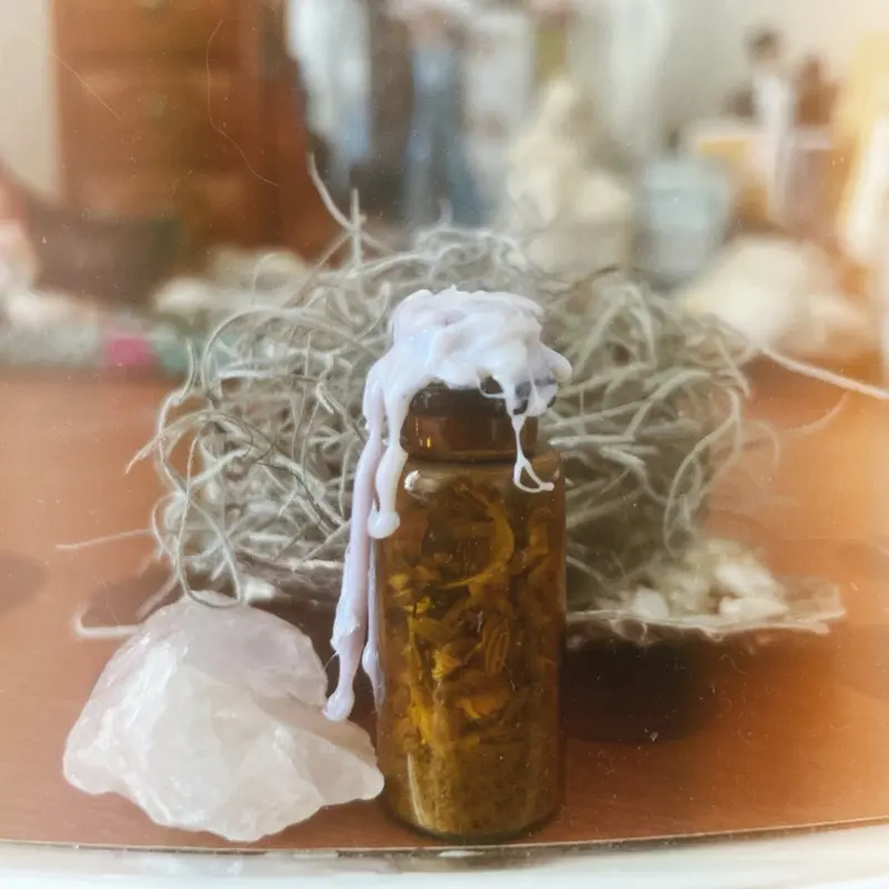 Anti Anxiety Mini Spell Jar, Soothing Spell Jar Car Charm, Sea Witch Anxiety Relief Jar, Sea Shell Calming Spell Jar