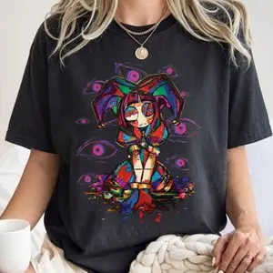 The Amazing Digital Circus Tshirts, The Amazing Digital Circus Pomni Shirt, Pomni Circus Characters Tshirt, Anime Shirts, Birthday Party Tee