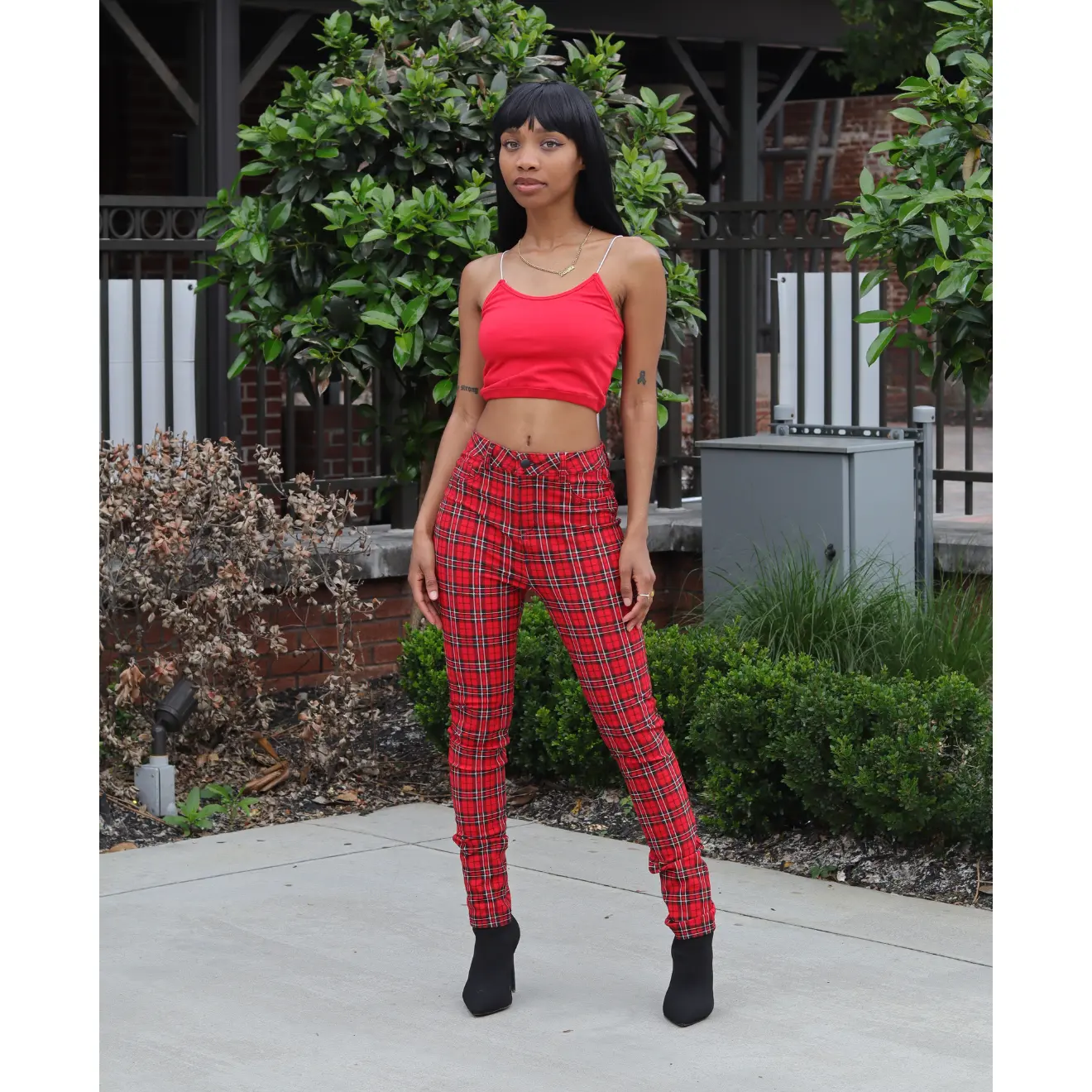 SKINNY | Plaid Pants