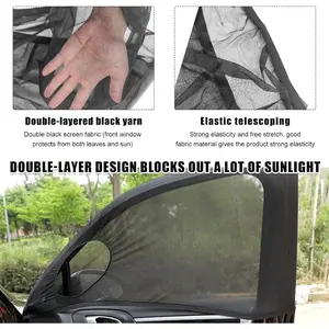 New Car Side Window Sunshade, Mosquito Net Breathable Curtain, UV Protection Heat Insulation Cover, Easy Installation One-Step Solution, Car Privacy Curtain, Sunshade For Car Outside