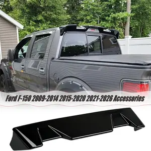 MUTUSAISI Rear Roof Spoiler Visor Wing Fit for Ford F150 F-150 2009-2014 2015-2020 2021-2026 Accessories , Gloss Black Sport Style Cab Top Lip Exterior
