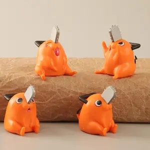 4pcs Chainsaw Man Devil-Inspired Pochita PVC Action Figure Set, Cute Anime Collectible Dolls for Fans