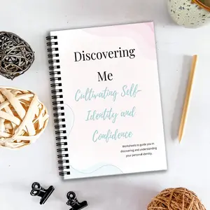 Self-Exploration Notebook, Build Confidence and Identity, 38 Pages, Personal Development Journal, Self-Discovery Workbook
