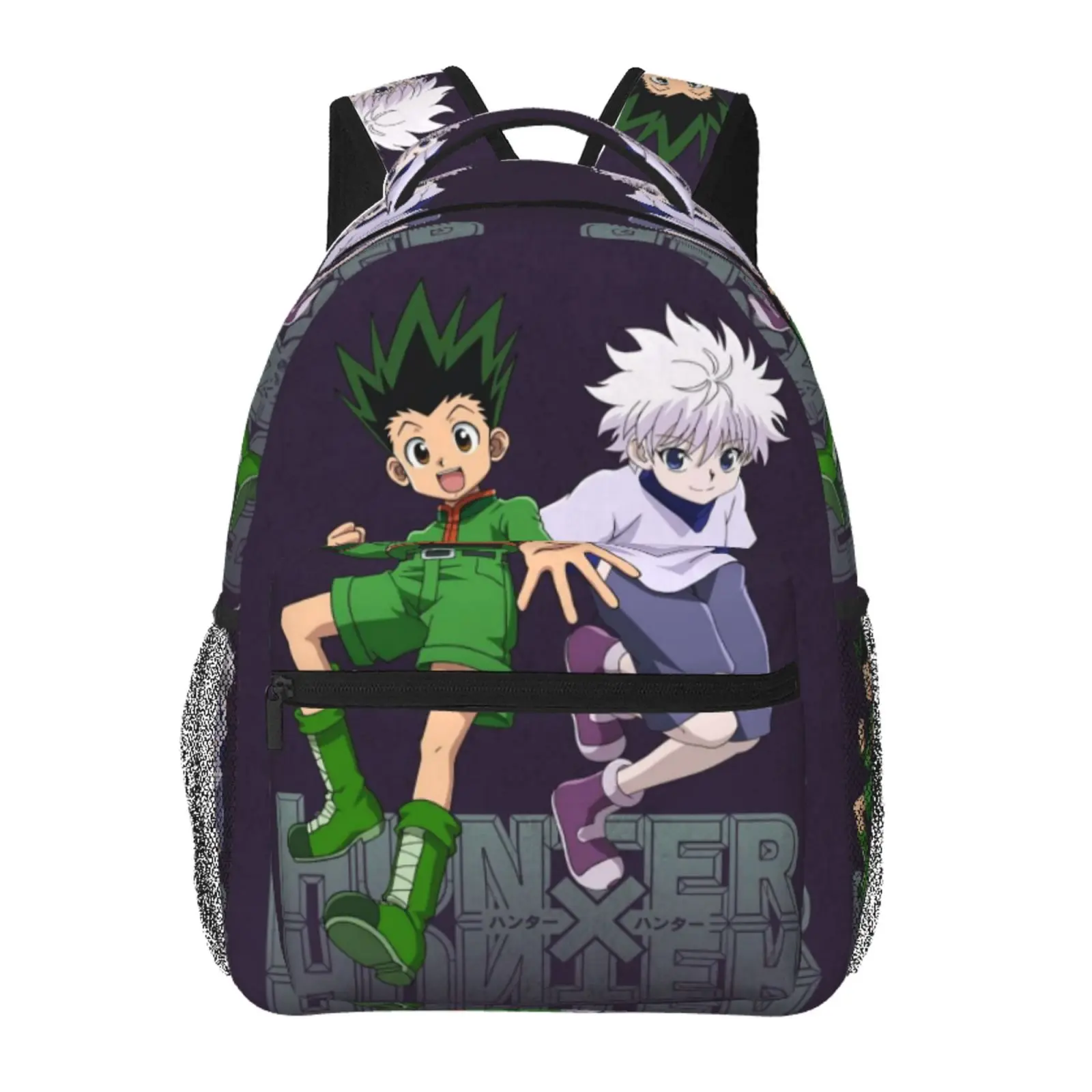 Hunter x Hunter Backpack Large Capacity Hunter x Hunter Outdoor Daypack for Hiking Field Trip Travel and School with Durable Zipper and Adjustable Straps